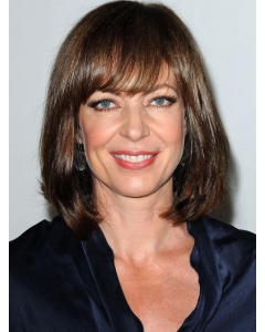 Straight With Bangs Shoulder Length Lace Front Human Hair Bobs Lady Wigs  Straight With Bangs Shoulder Length Lace Front Human Hair Bobs Lady Wigs