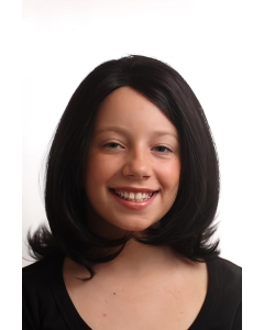 Durable Black Straight Without Bangs Lace Front Shoulder Length Synthetic Women Wigs Durable Black Straight Without Bangs Lace Front Shoulder Length Synthetic Women Wigs