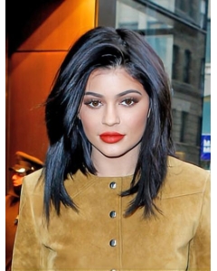 Black Straight Without Bangs Capless Synthetic Kylie Jenner Hair Black Straight Without Bangs Capless Synthetic Kylie Jenner Hair