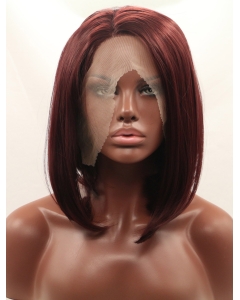 Auburn  Straight Without Bangs Shoulder Length Lace Front Synthetic Wigs Auburn  Straight Without Bangs Shoulder Length Lace Front Synthetic Wigs