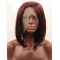 Auburn  Straight Without Bangs Shoulder Length Lace Front Synthetic Wigs