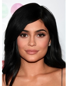 Black  Straight Without Bangs Medium Length Lace Front Remy Human Hair Kylie Jenner Wigs  Black  Straight Without Bangs Medium Length Lace Front Remy Human Hair Kylie Jenner Wigs