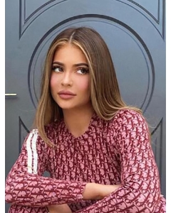 Straight Shoulder Length Without Bangs Lace Front Ombre/2 Tone Synthetic Kylie Jenner Wigs  Straight Shoulder Length Without Bangs Lace Front Ombre/2 Tone Synthetic Kylie Jenner Wigs