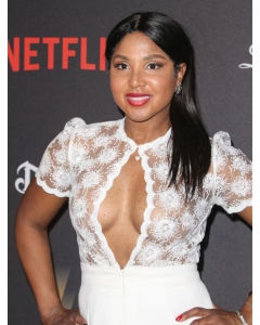 Black Straight Without Bangs Shoulder Length Lace Front Synthetic Toni Braxton Wigs Black Straight Without Bangs Shoulder Length Lace Front Synthetic Toni Braxton Wigs