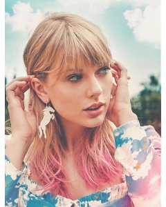 Shoulder Length Ombre/2 Tone Straight With Bangs Capless  Taylor Swift Synthetic Women Wigs Shoulder Length Ombre/2 Tone Straight With Bangs Capless  Taylor Swift Synthetic Women Wigs