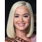 Straight Platinum Blonde Lace Front Shoulder Length Syntheitc Bobs Katy Perry Wigs