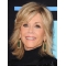 Blonde Straight Without Bangs Shoulder Length Lace Front Synthetic Jane Fonda Wigs