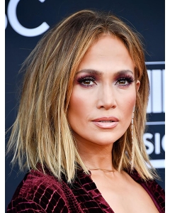 Ombre/2 Tone Straight Without Bangs Shoulder Length Lace Front Synthetic Jennifer Lopez Wigs Ombre/2 Tone Straight Without Bangs Shoulder Length Lace Front Synthetic Jennifer Lopez Wigs