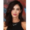 Straight Shoulder Length Brown Synthetic Megan Fox Wigs
