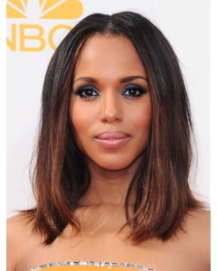Straight Shoulder Length Ombre/2 Tone Synthetic Kerry Washington Wigs Straight Shoulder Length Ombre/2 Tone Synthetic Kerry Washington Wigs