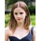 Synthetic Straight Shoulder Length Lace Front Synthetic Emma Watson Wigs