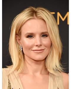 Blonde Synthetic Shoulder Length Straight Capless Women Kristen Bell Wigs Blonde Synthetic Shoulder Length Straight Capless Women Kristen Bell Wigs