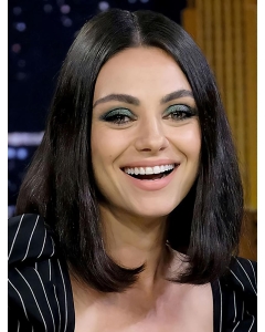 Black Straight Shoulder Length  Full Lace Human Hair Bobs Mila Kunis Wigs Black Straight Shoulder Length  Full Lace Human Hair Bobs Mila Kunis Wigs