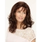 Brown Wavy Shoulder Length Monofilament Synthetic Medium Length Women Wigs