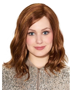 Brown Wavy Shoulder Length  Capless Synthetic Medium Women Wigs Brown Wavy Shoulder Length  Capless Synthetic Medium Women Wigs