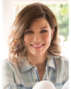 Blonde Wavy Without Bangs Shoulder Length  Monofilament Synthetic Women Wigs Blonde Wavy Without Bangs Shoulder Length  Monofilament Synthetic Women Wigs