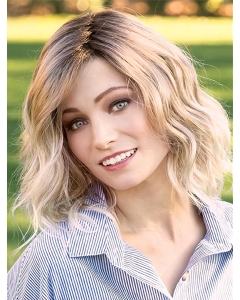 Blonde Wavy Layered Shoulder Length Online Monofilament Synthetic Women Wigs Blonde Wavy Layered Shoulder Length Online Monofilament Synthetic Women Wigs