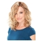 Blonde Wavy Classic Medium Length  Synthetic Women Wigs