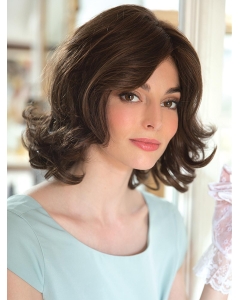 Natural 12" Wavy Layered Mono Synthetic Women Wigs Natural 12" Wavy Layered Mono Synthetic Women Wigs