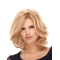 Fabulous Blonde Medium Wavy Hand-tied Synthetic Women Wigs