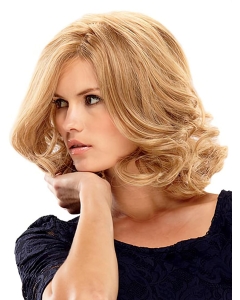 Trendy Blonde Wavy Shoulder Length Lace Front Synthetic Women  Wigs Trendy Blonde Wavy Shoulder Length Lace Front Synthetic Women  Wigs