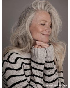 Shoulder Length Wavy Hand Tied Grey Human Hair Women Wigs   Shoulder Length Wavy Hand Tied Grey Human Hair Women Wigs