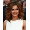 Flexibility Auburn Wavy Shoulder Length Capless Human Hair Women Cheryl Cole Wigs