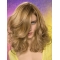 Flexibility Blonde Wavy Shoulder Length Lace Front Synthetic Women Wigs