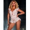New Design Shoulder Length Wavy Blonde Without Bangs Mono Top Synthetic Women Beyonce Inspired Wigs