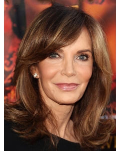 Jaclyn Smith Retro and Modern Combination Mid-length Wavy Layered Lace Front Human Hair Wig Jaclyn Smith Retro and Modern Combination Mid-length Wavy Layered Lace Front Human Hair Wig
