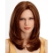 Amazing Auburn Wavy Without Bangs Shoulder Length Monofilament Synthetic Women Wigs