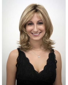 Shining Blonde Wavy Shoulder Length Synthetic Wigs Shining Blonde Wavy Shoulder Length Synthetic Wigs