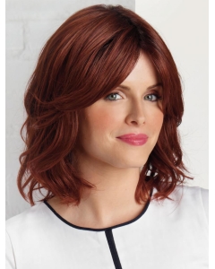 Great High Quality Auburn Wavy Shoulder Length Lace Front Synthetic Women Wigs Great High Quality Auburn Wavy Shoulder Length Lace Front Synthetic Women Wigs