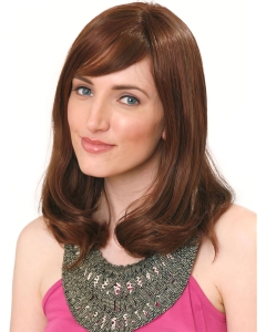 Affordable Monofilament Wavy Shoulder Length Human Hair Women Wigs